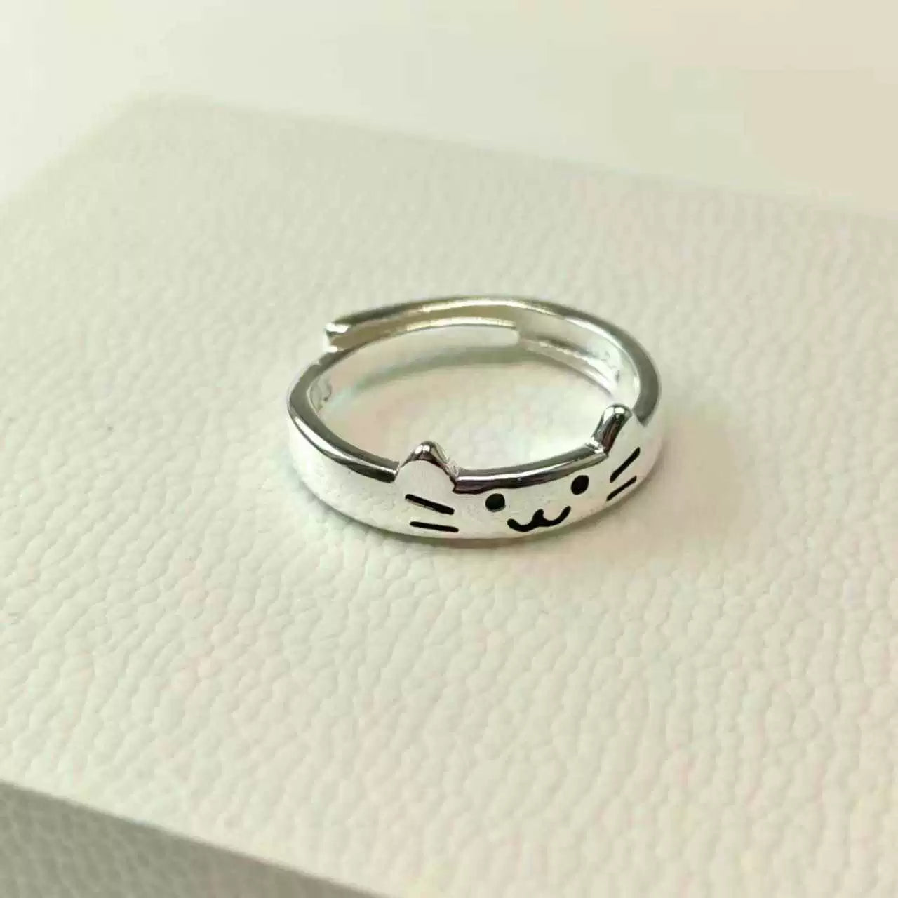 「萌寵對戒|貓狗情侶戒指|可調節開口設計|INS風小眾飾品」