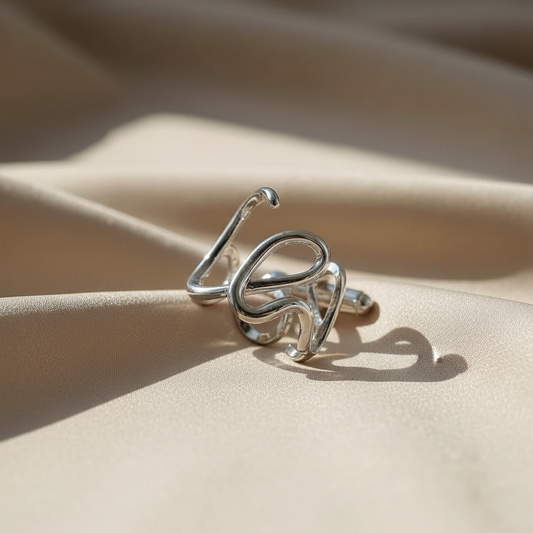 【獨特宣言】個性 LOVE 字母小眾設計感開口戒指