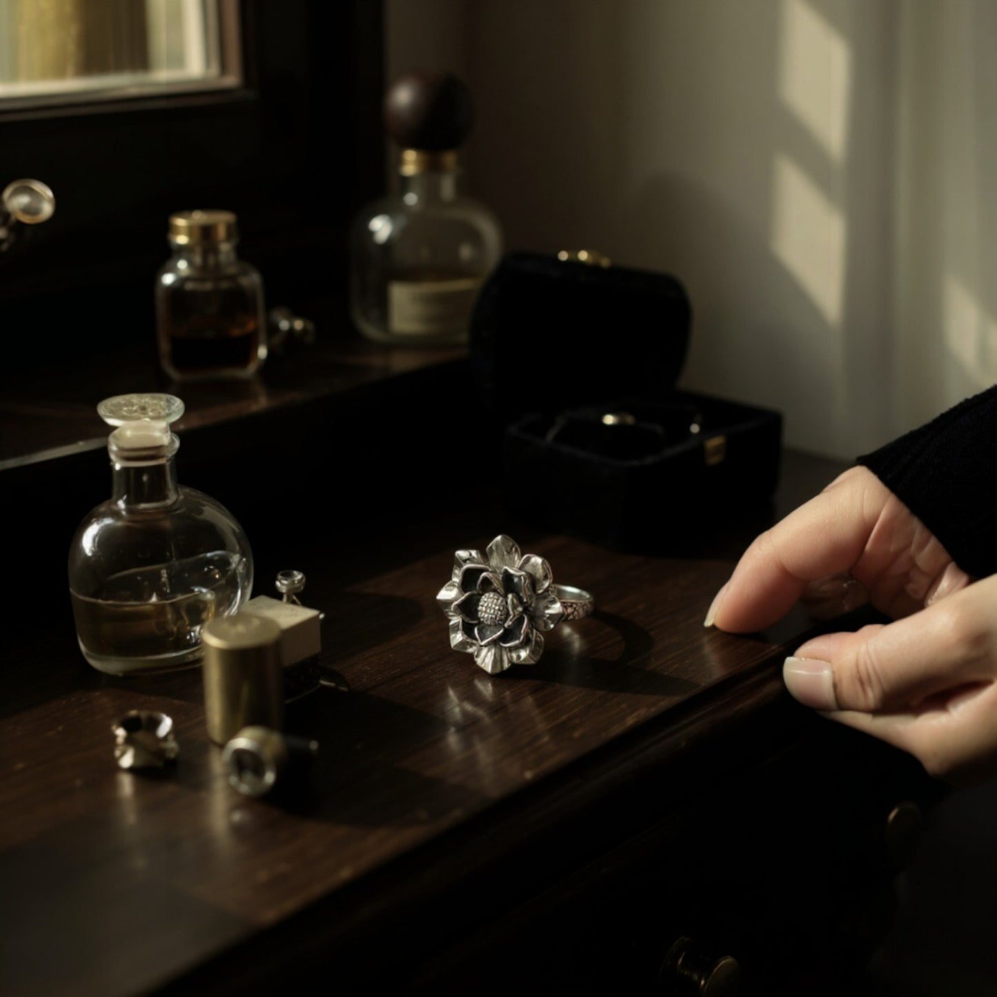 【藝術感滿分】誇張大花瓣開口戒指 - 立體花朵設計｜存在感十足