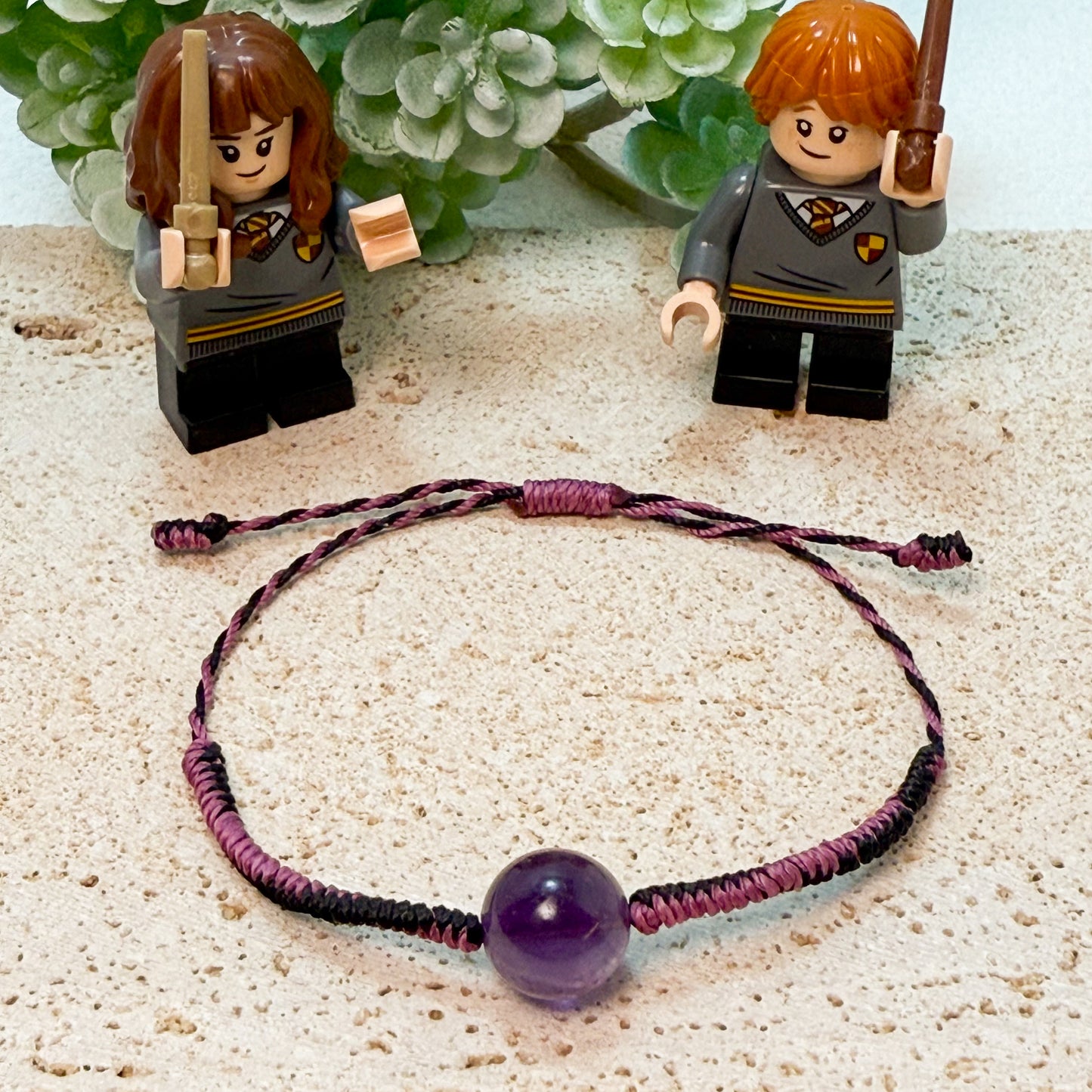 🔮✨ 【紫晶靈韻 · 智慧守護手繩】✨💜