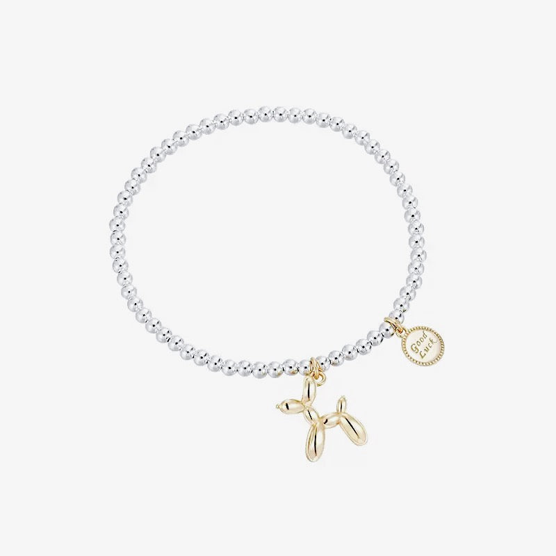 【玩味復古】藝術氣球狗原子粗鍊手鍊