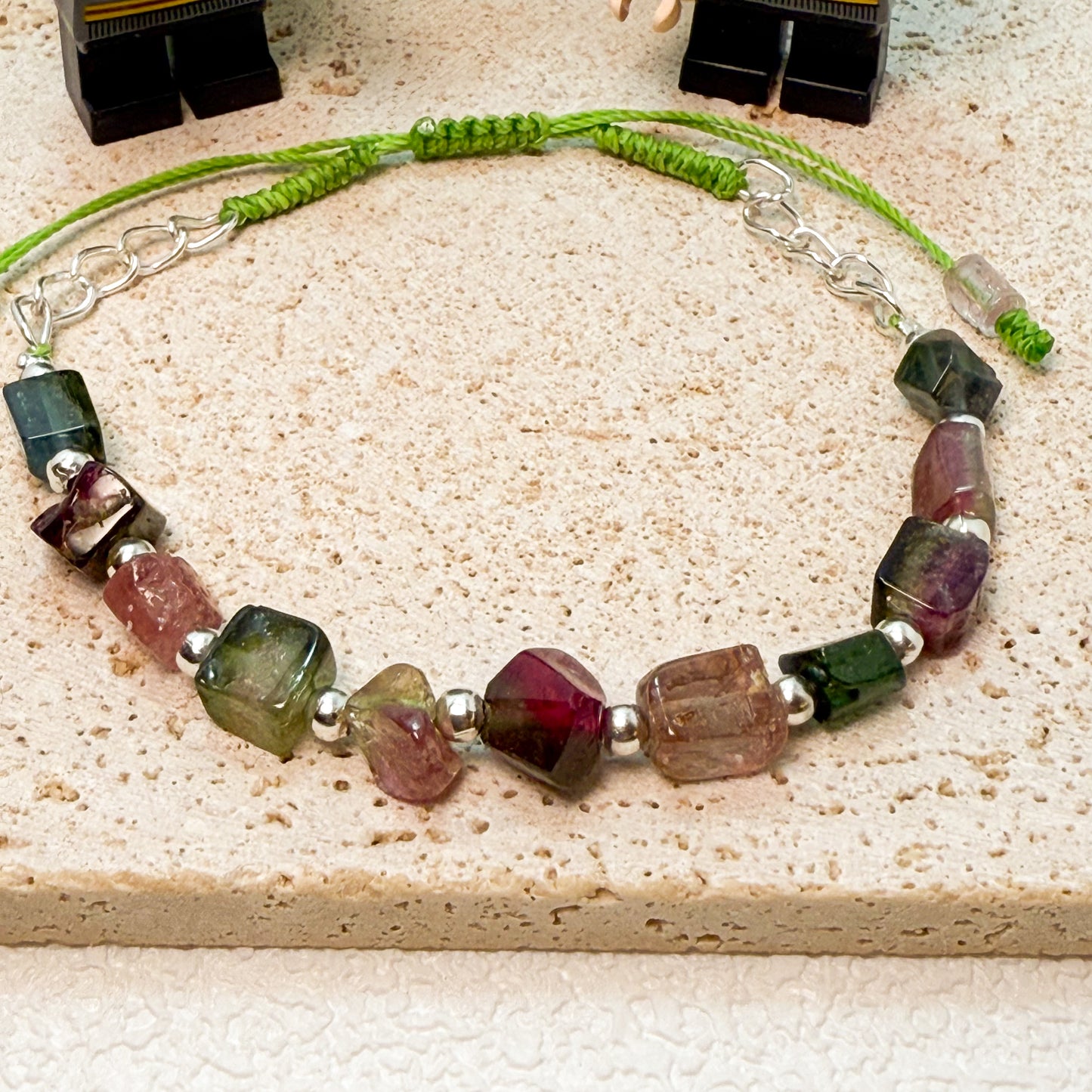 🍉✨ 【夏日雙生 · 西瓜碧璽手繩】✨🌿