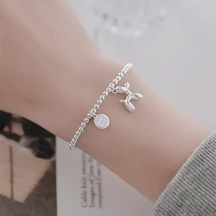 【玩味復古】藝術氣球狗原子粗鍊手鍊