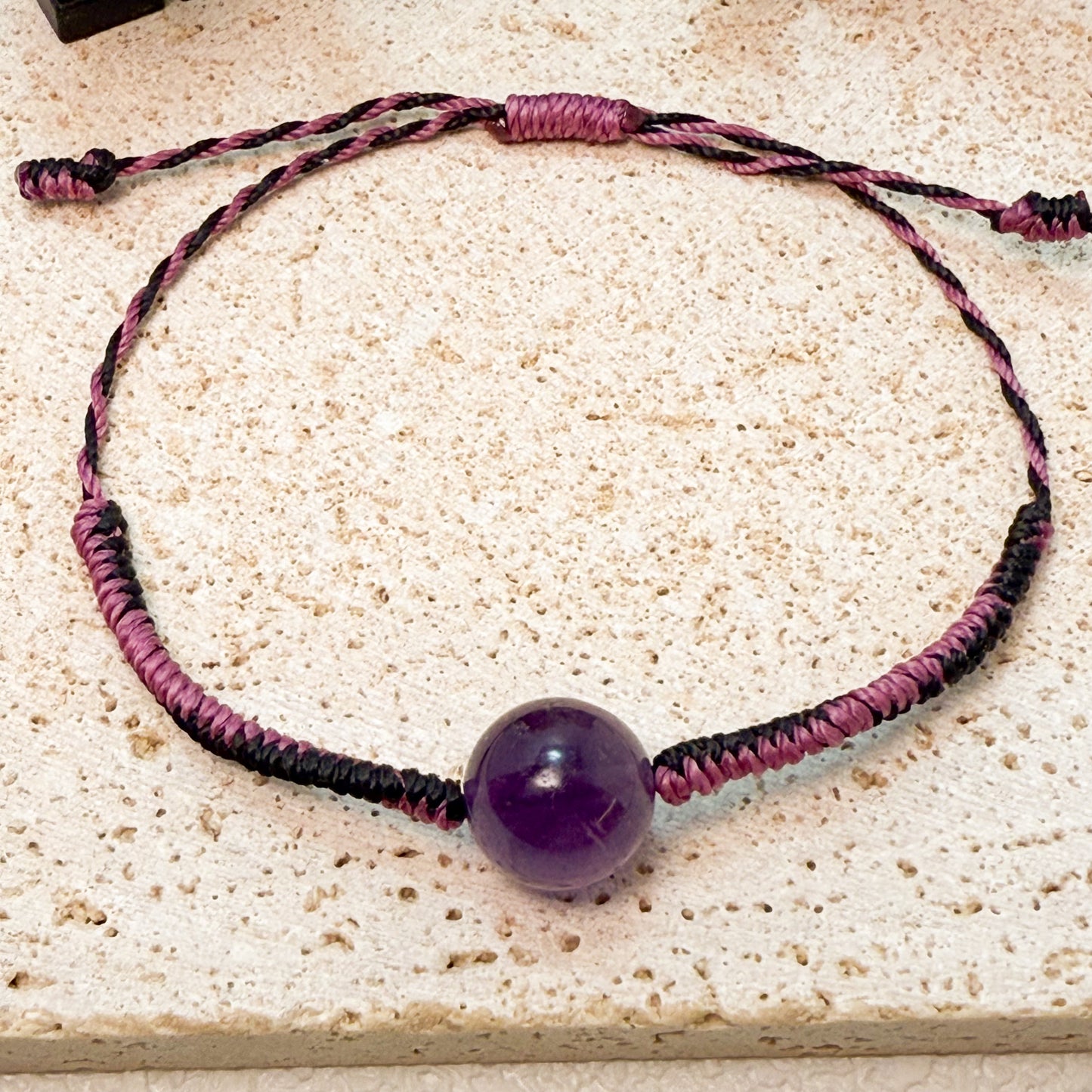 🔮✨ 【紫晶靈韻 · 智慧守護手繩】✨💜