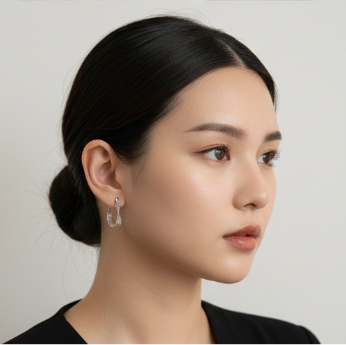 【日常精緻】麻花扭曲鏤空耳圈 | 輕奢復古小耳扣