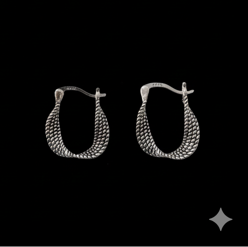 【日常精緻】麻花扭曲鏤空耳圈 | 輕奢復古小耳扣