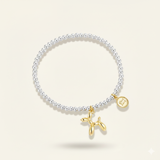 【玩味復古】藝術氣球狗原子粗鍊手鍊