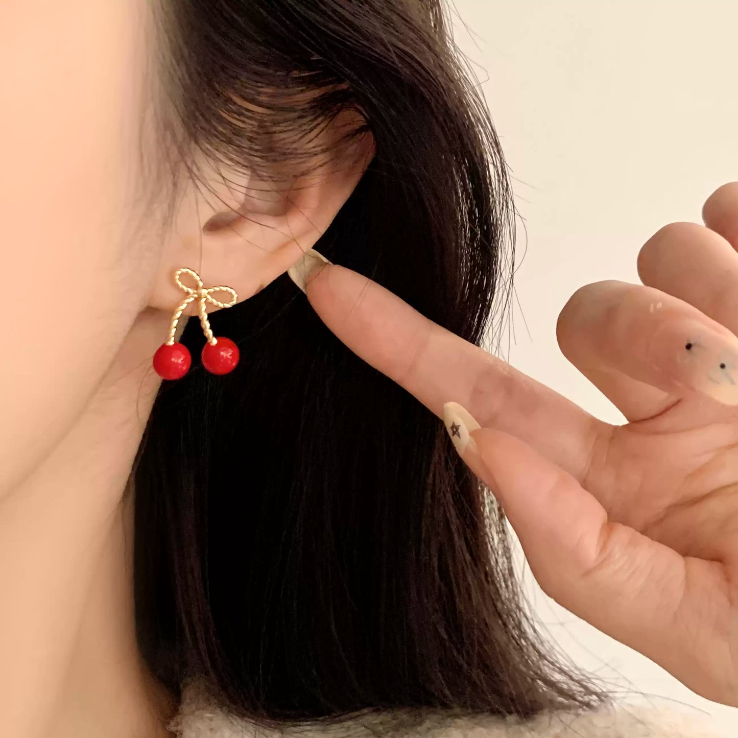 【甜美必備】可愛櫻桃耳環 - 精緻果實設計｜減齡神器｜