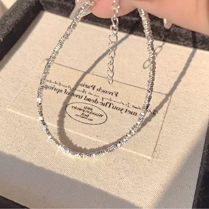 🪐 【2025碎銀流雲手鍊】S925純銀輕奢小眾設計