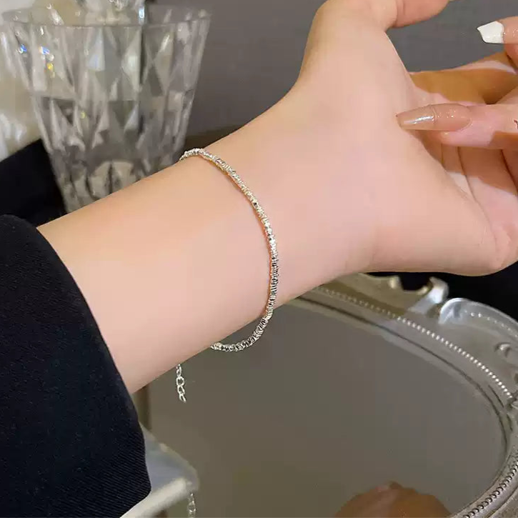 🪐 【2025碎銀流雲手鍊】S925純銀輕奢小眾設計