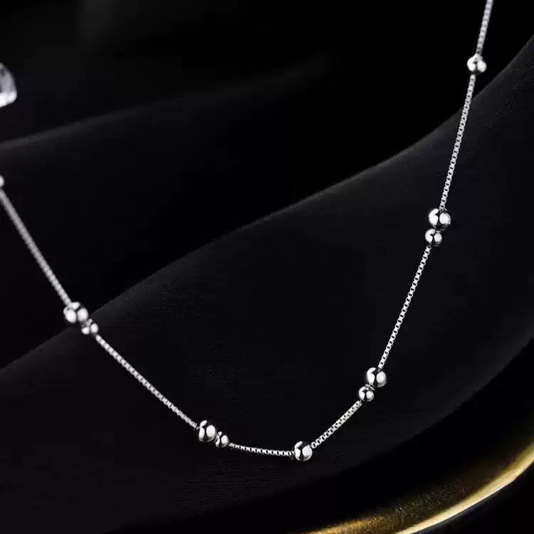 「2025開運足飾｜S925純銀轉運珠腳鍊｜極簡高級感腿鏈｜小眾潮流必備」