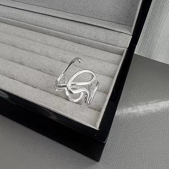 【獨特宣言】個性 LOVE 字母小眾設計感開口戒指