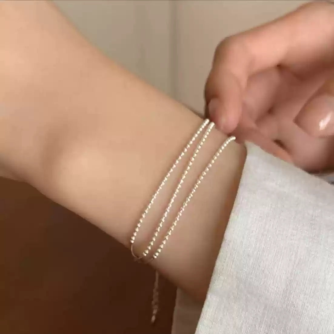 🪐 【原子結構多層銀手鍊】S925純銀輕奢小眾設計