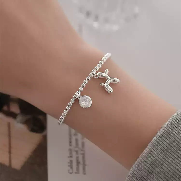 ✨️幸運相伴✨ 氣球狗Good Luck手鍊 圓牌祝福語 正能量飾品 潮人必備
