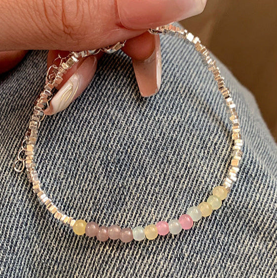 🦄 【2025多巴胺彩虹手鍊】不規則串珠小眾甜美手飾