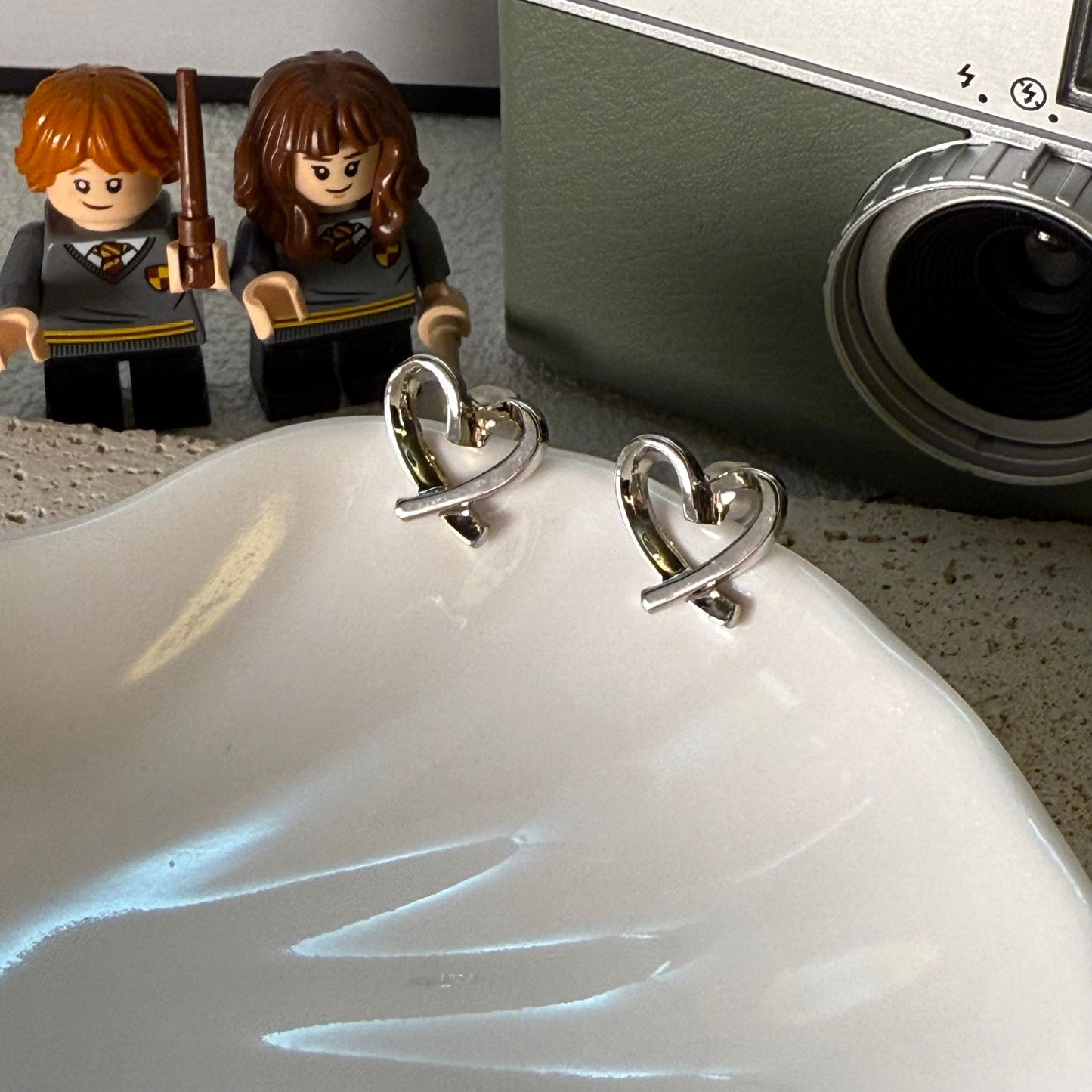 ✨ *心動銀針・愛心耳環* ✨