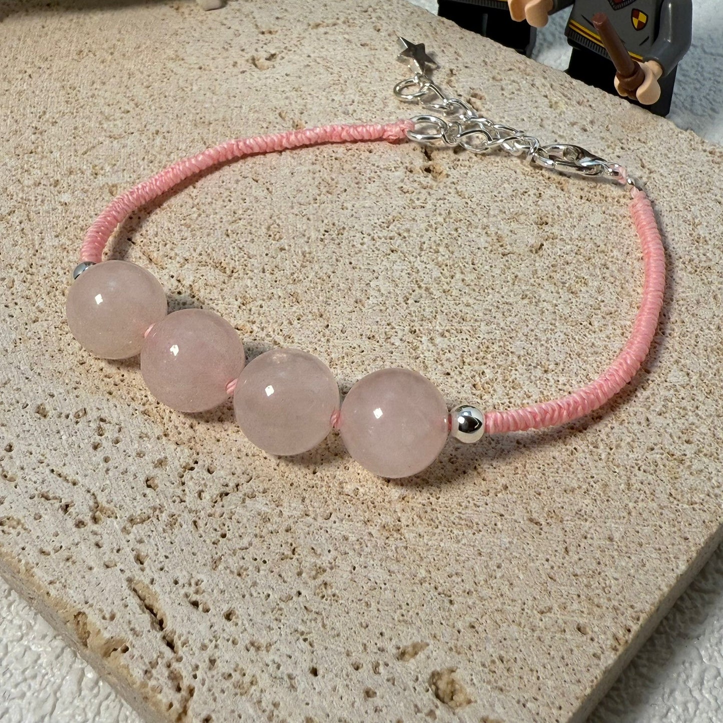 🌸 *「粉晶之戀・手作心意」手鐲* 🌸