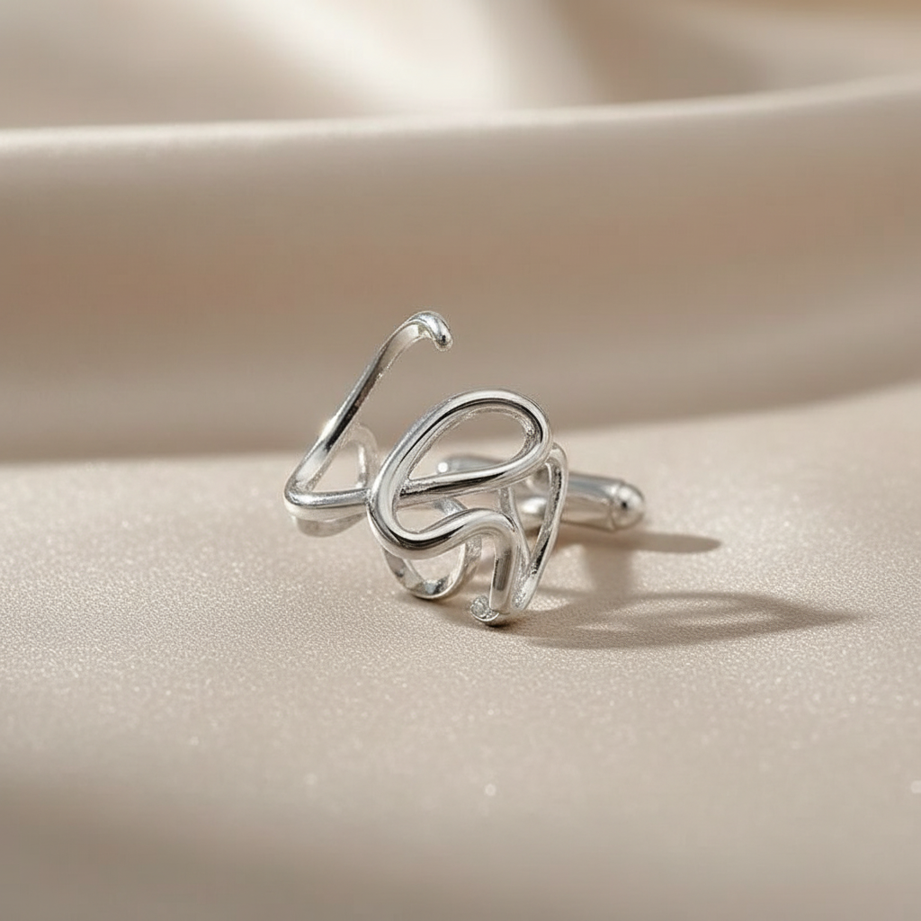 【獨特宣言】個性 LOVE 字母小眾設計感開口戒指