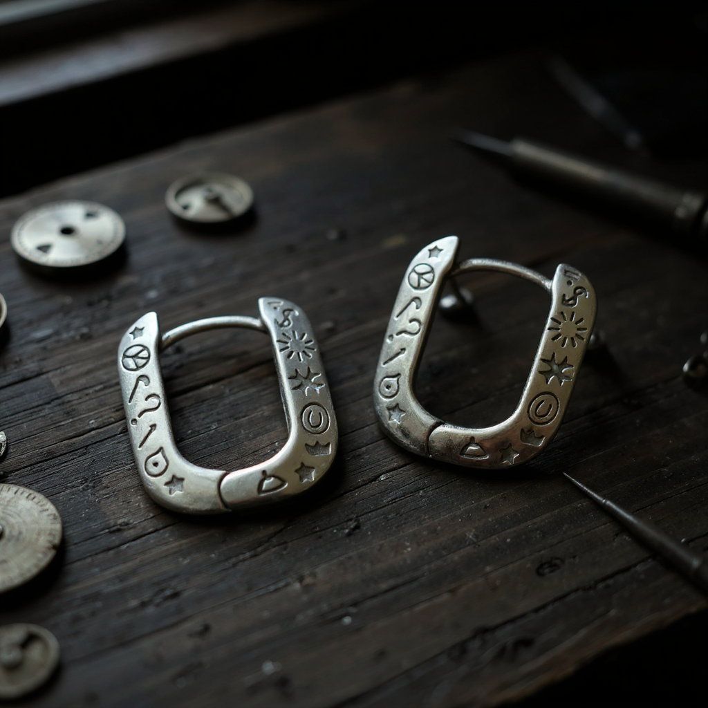 【個性宣言】塗鴉U型耳環 - 藝術感日常配飾｜輕盈舒適｜